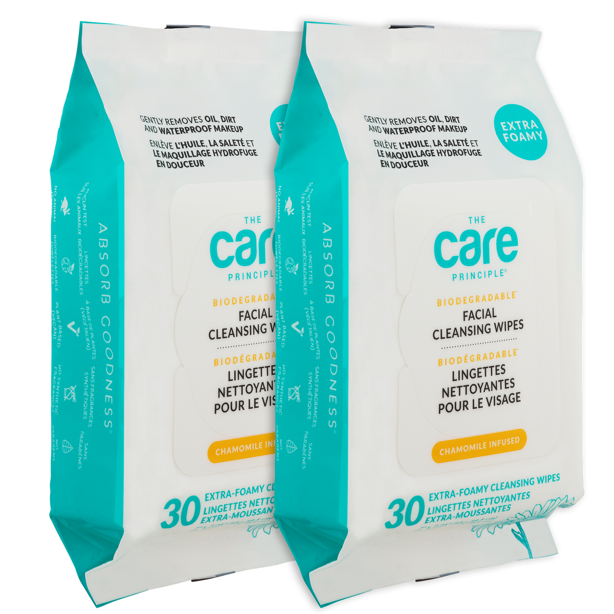 Facial Wipes 2 pack The Care Principle